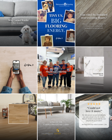 Sherwood Flooring Instagram feed